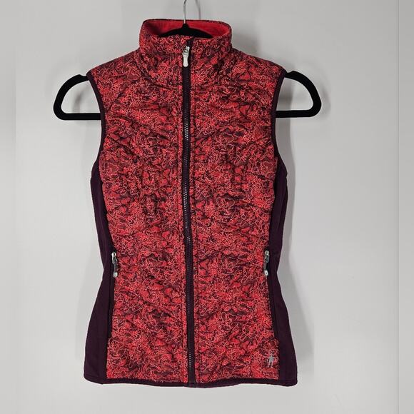 Smartwool Plum Coral Floral Corbet 120 Vest XS - Picture 1 of 8